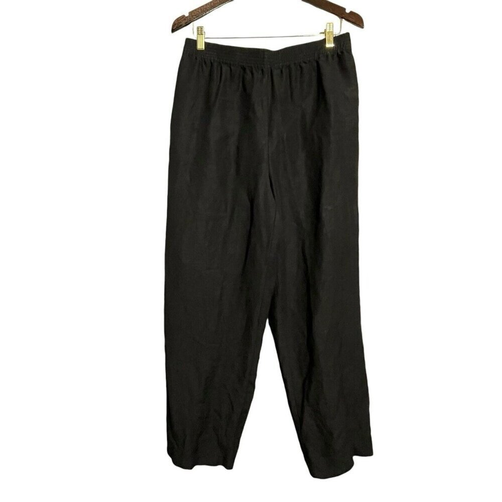 Orvis Linen Pants Trousers Chino Women Size 14 Elastic Lounge Relax Casual Beach